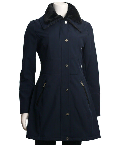 Jessica Simpson Soft Shell Coat, Navy