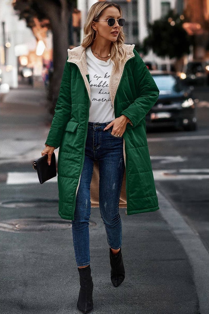 Fleece Lined Hooded Parka