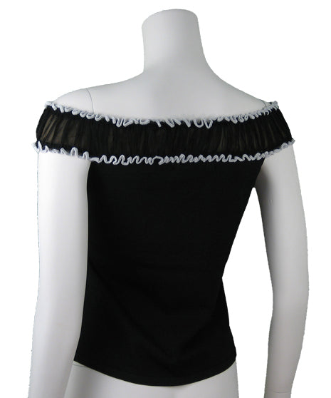 Shelly M. Couture Ruffle Off-Shoulder Top