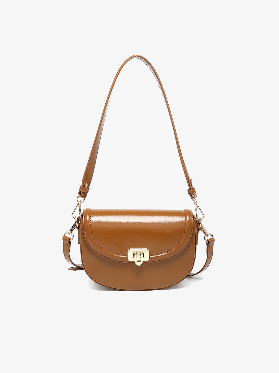 Bristol Crossbody/Shoulder Bag w/ Lock Closure (Brown)