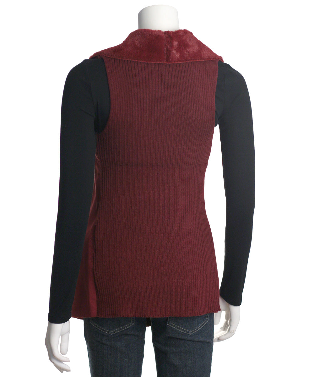 OnTwelfth Faux Suede Fur Vest