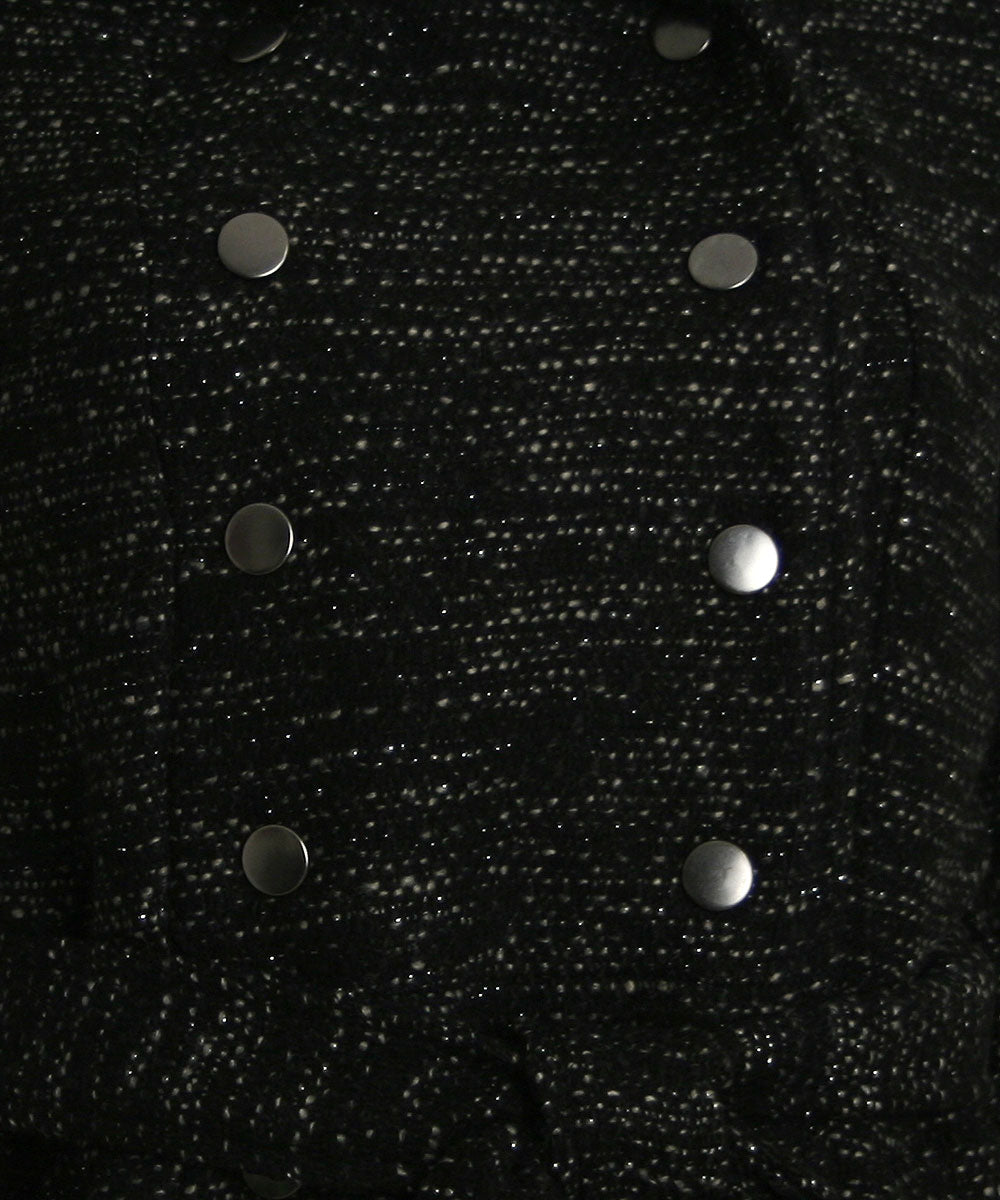 Coffeeshop Double Breasted Shawl Collar Wool Coat