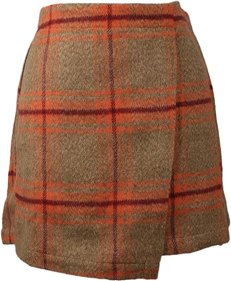 HYFVE Plaid Mini Overlay Skirt