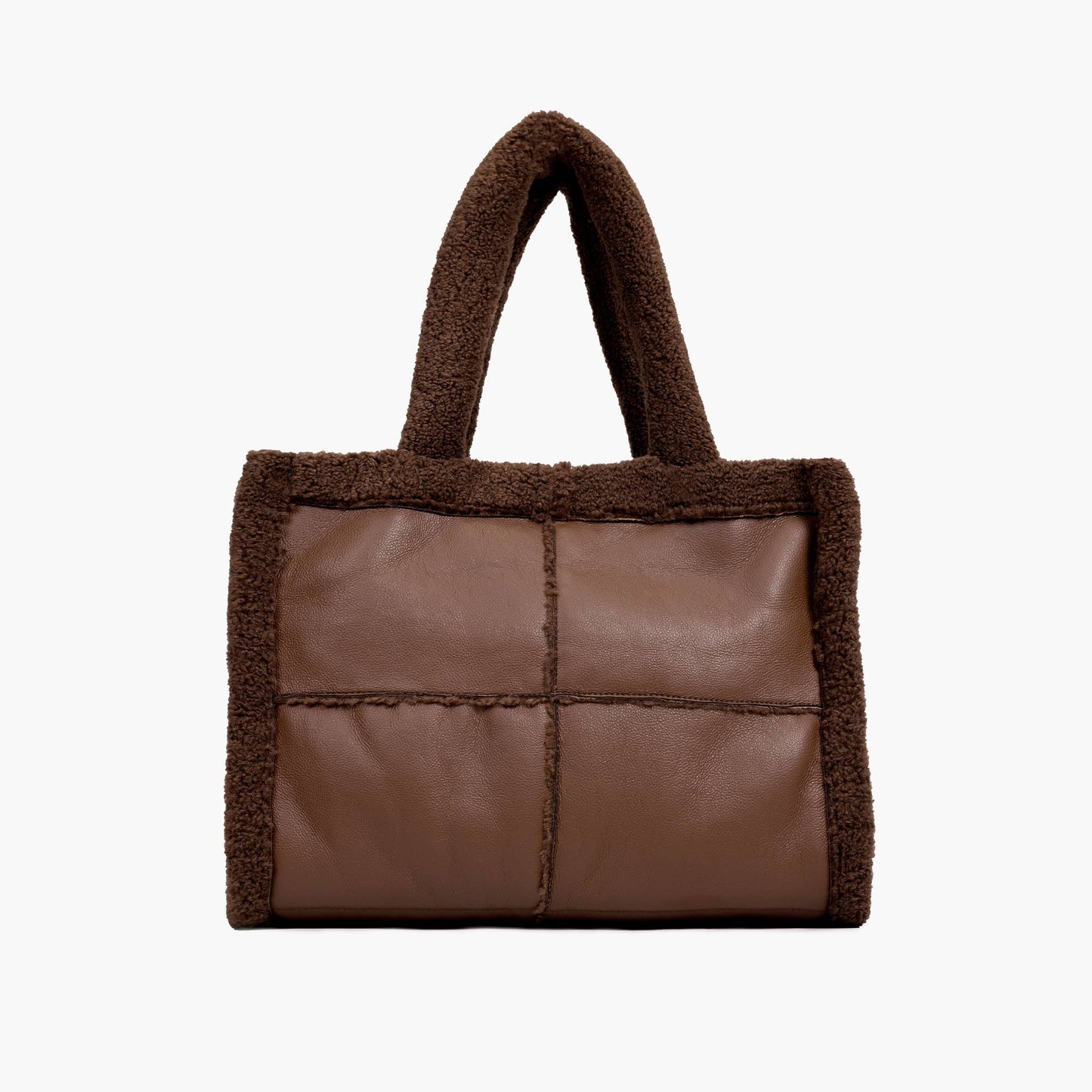 North Everyday Winter Sherpa Tote (Chocolate Brown)