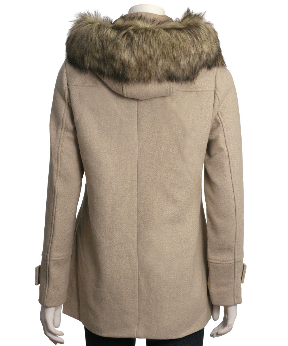 Coffeeshop Single Breasted Hooded Toggle Coat
