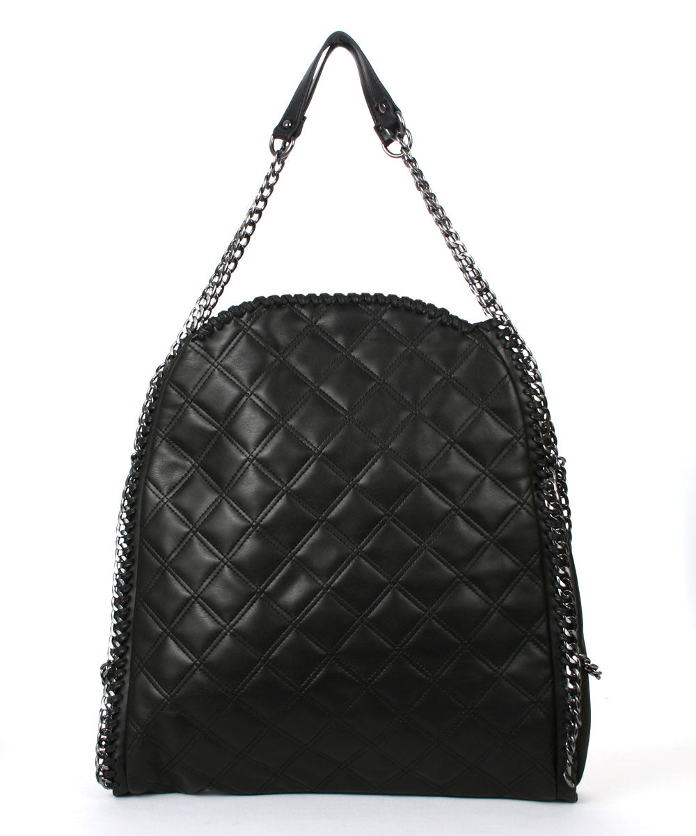 Steve Madden Totes Quilted Tote Bag, Black