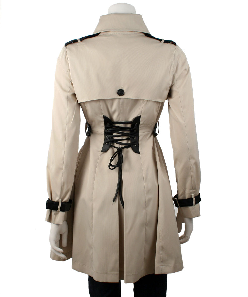 Ina Double Breasted Belted Trench Coat