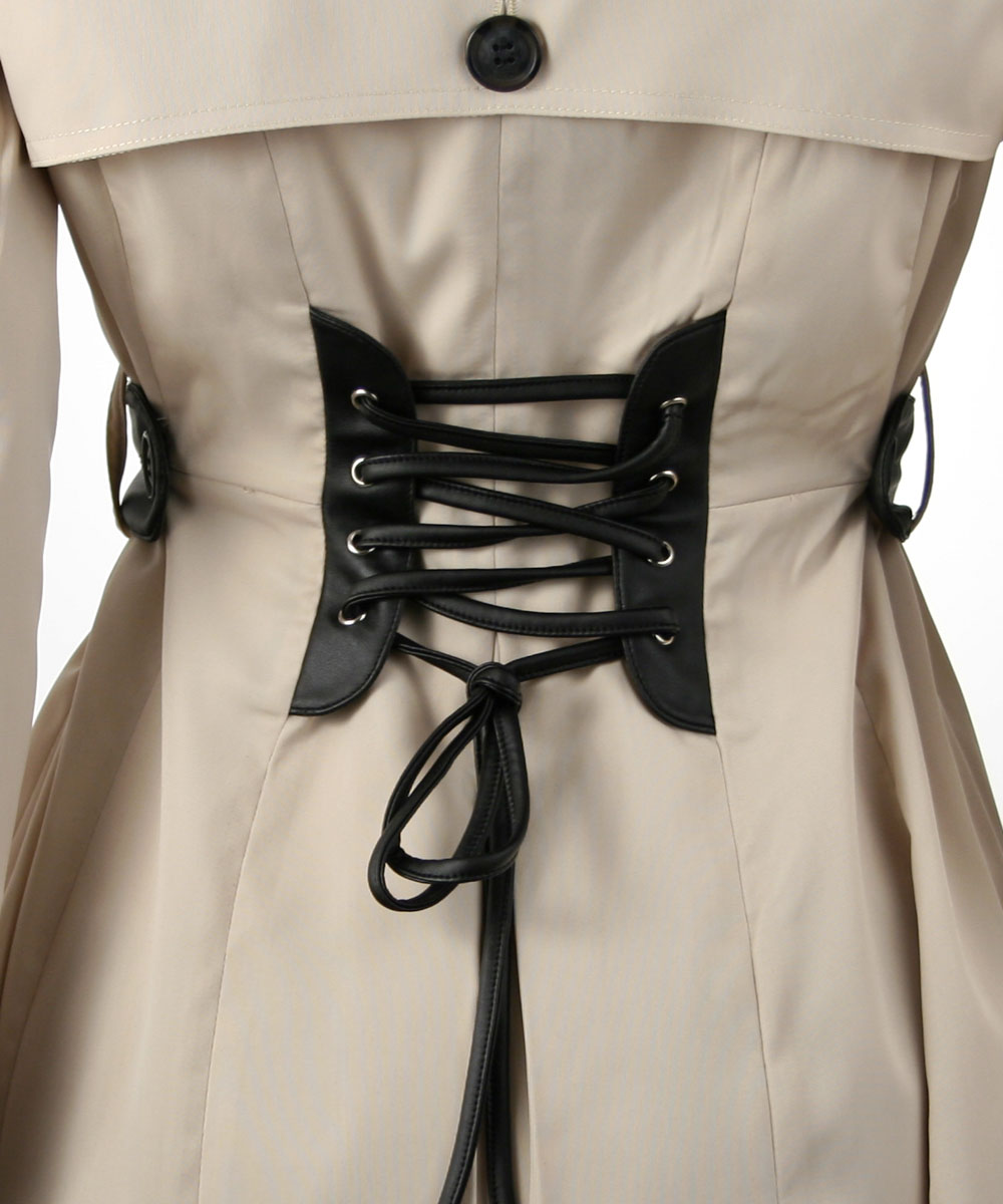 Ina Double Breasted Belted Trench Coat