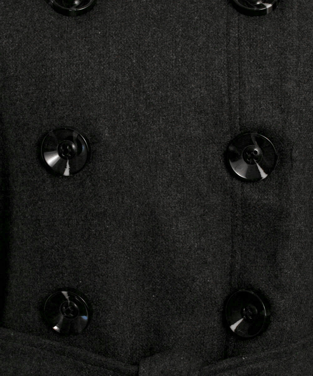 Luii Double Breasted Cape with Tie Belt