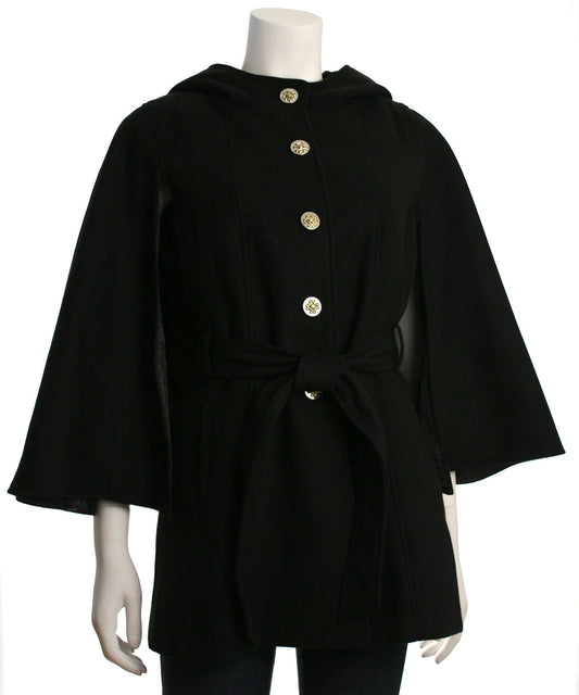 Jessica Simpson Hooded Belted Cape