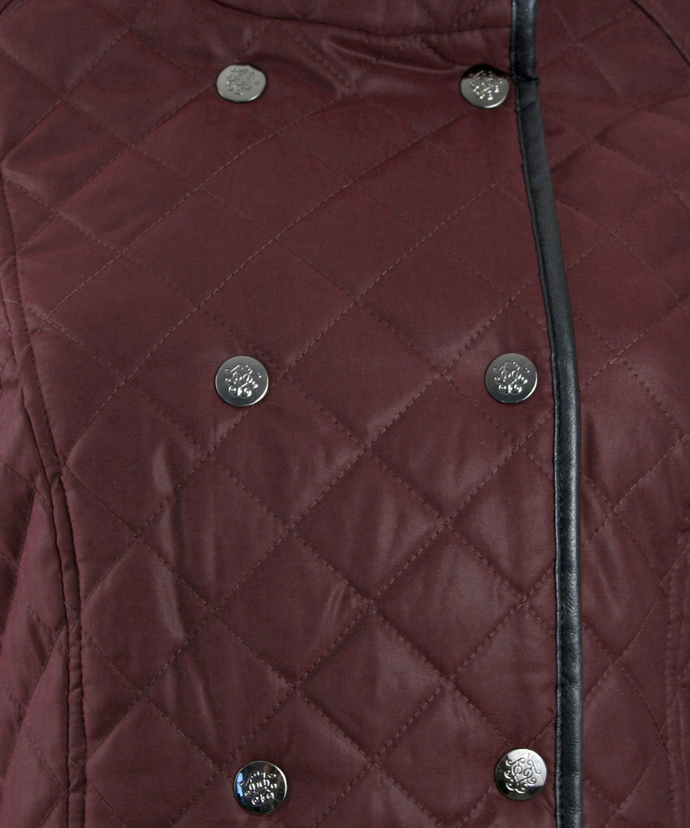Jessica Simpson Double-Breasted Quilted Coat