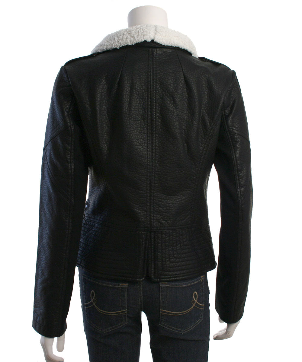 Jessica Simpson Faux Leather Moto Jacket
