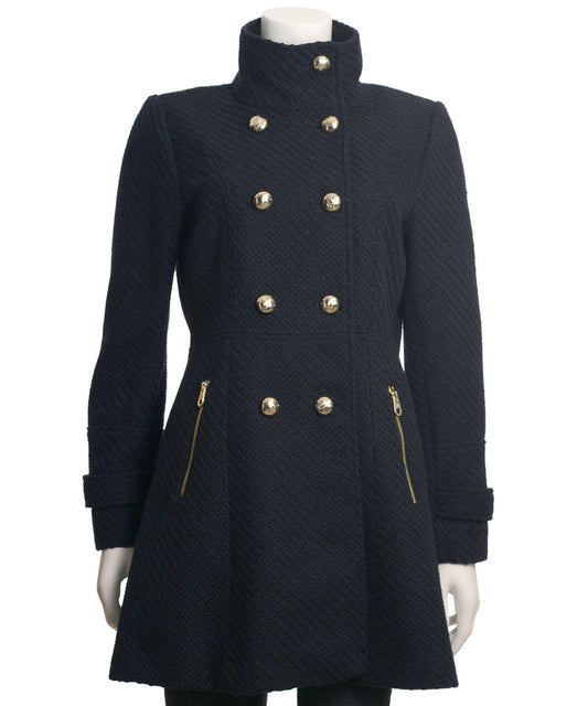 Jessica Simpson Fit and Flare Officers Coat
