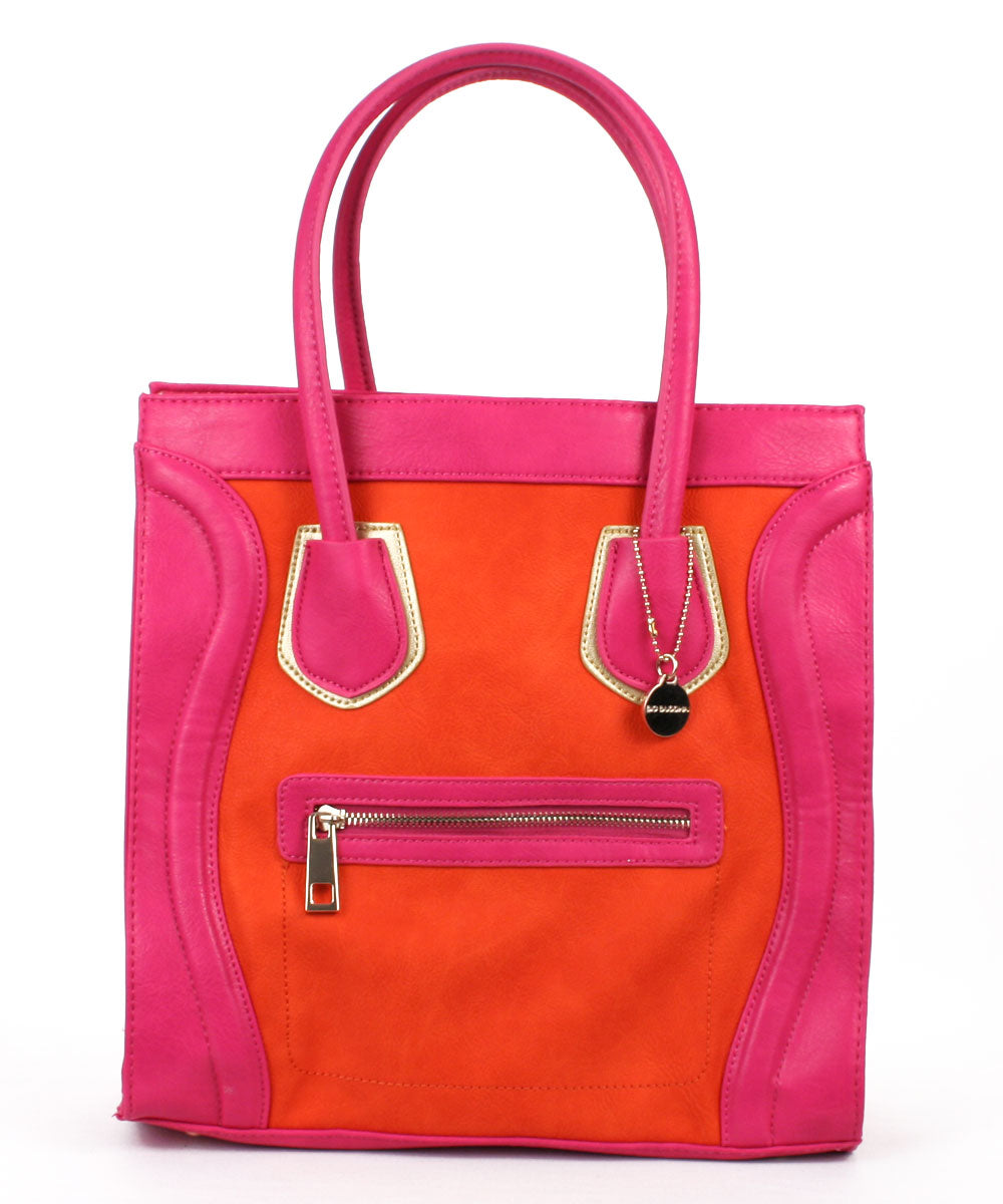 Big Buddha Skye Color Block Tote