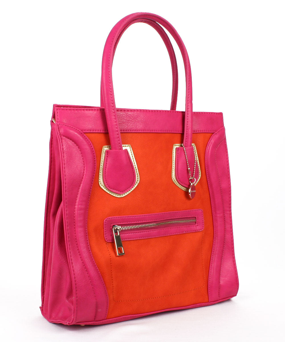 Big Buddha Skye Color Block Tote