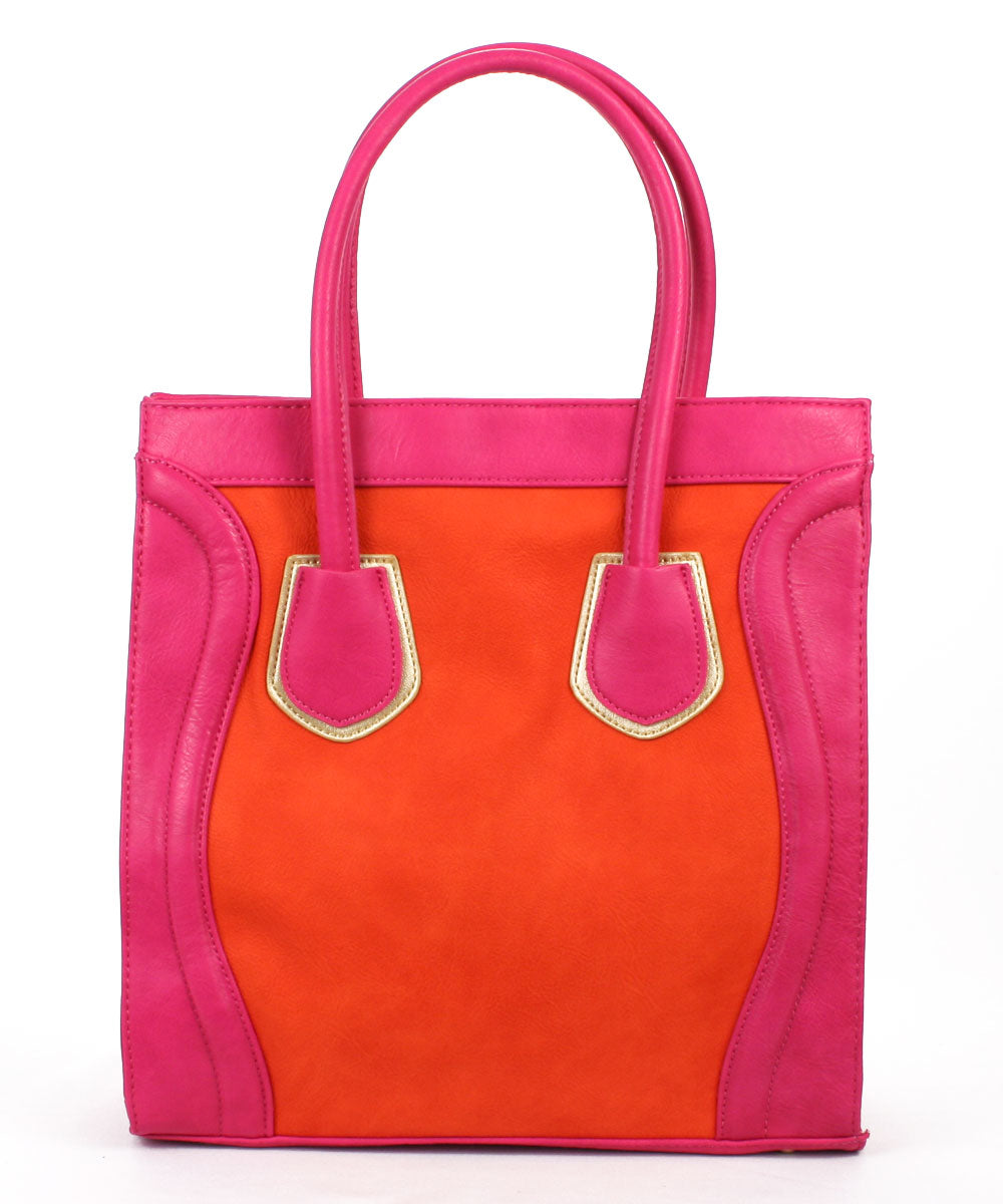 Big Buddha Skye Color Block Tote