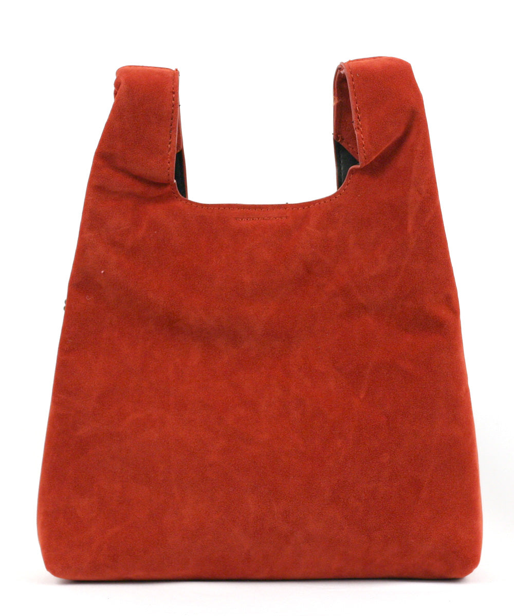 Street Level Tote with Chain Detail, Red