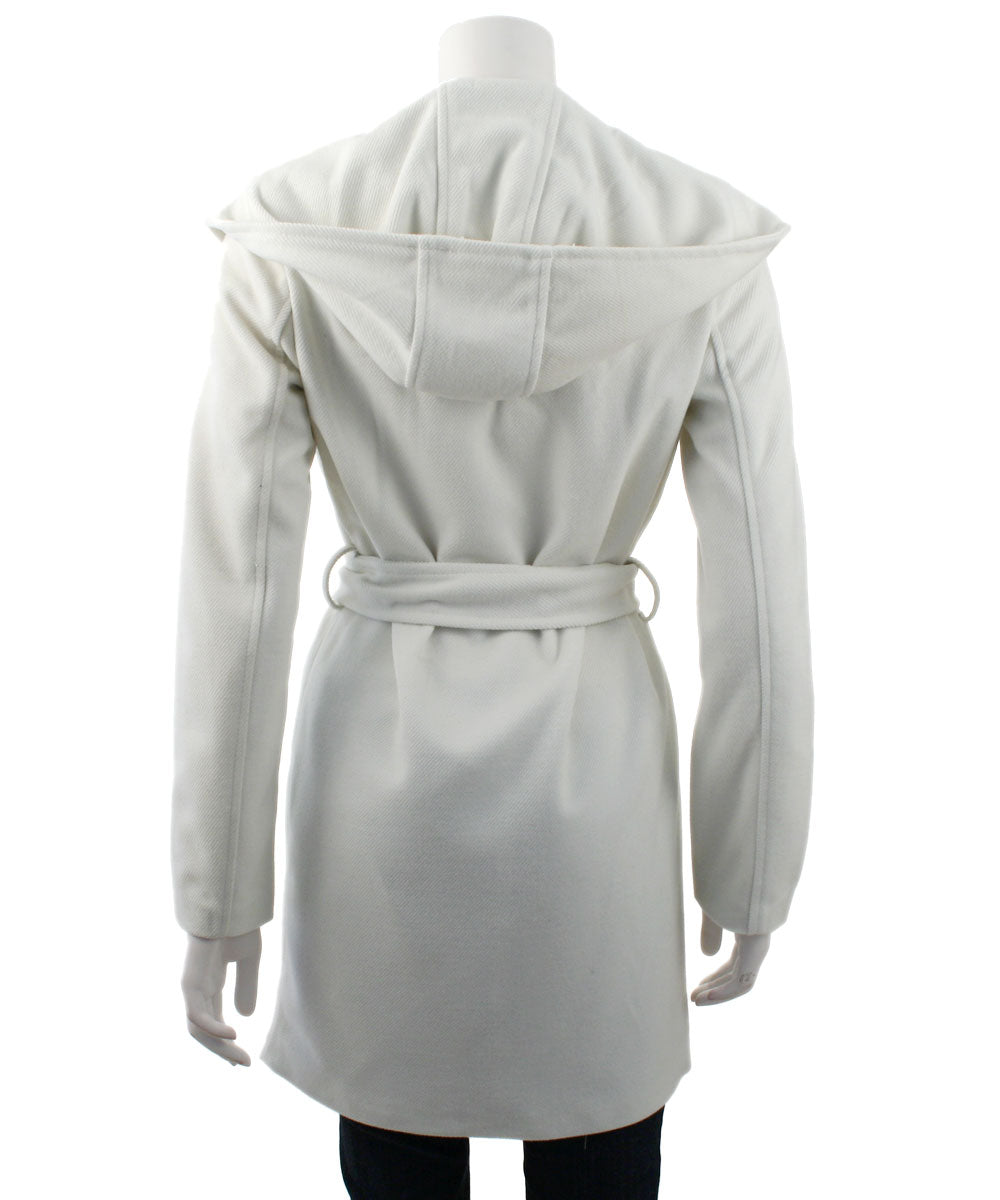 Monoreno Shawl Collar Wrap Coat