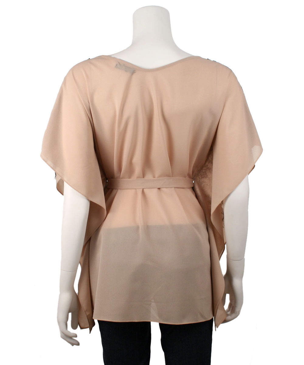 Ryu: Lace Trim Dolman Sleeve Tunic Top