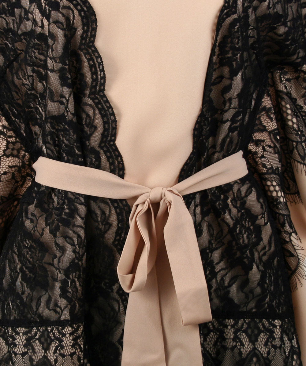 Ryu: Lace Trim Dolman Sleeve Tunic Top