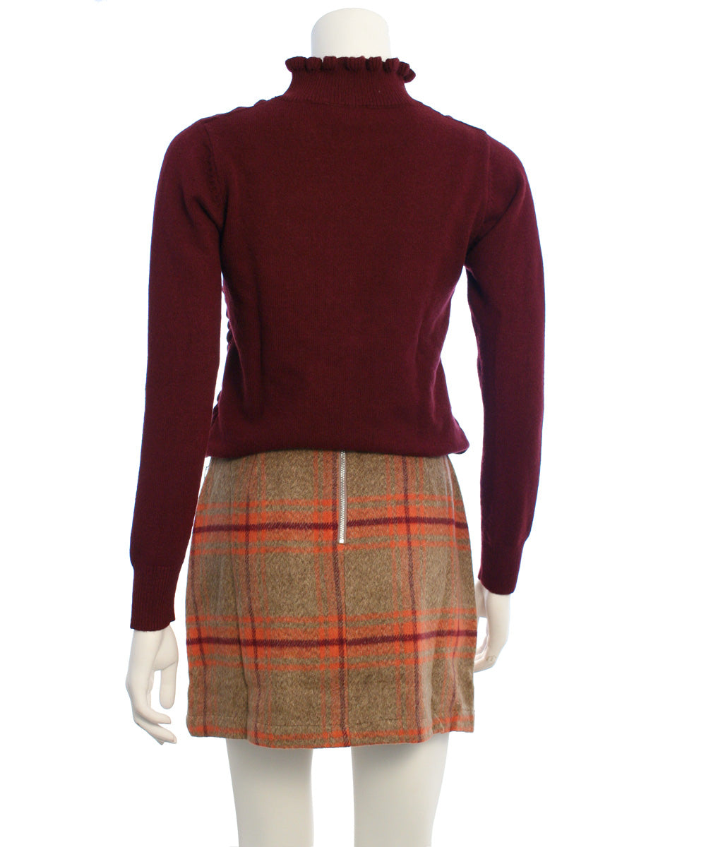 HYFVE Plaid Mini Overlay Skirt