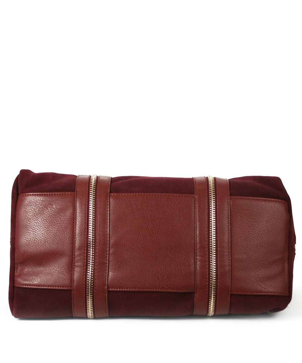 INZI Leather and Suede Tote