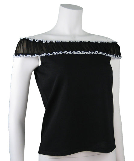 Shelly M. Couture Ruffle Off-Shoulder Top