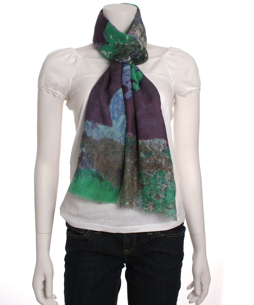 Tolani Floral Scarf (Purple)