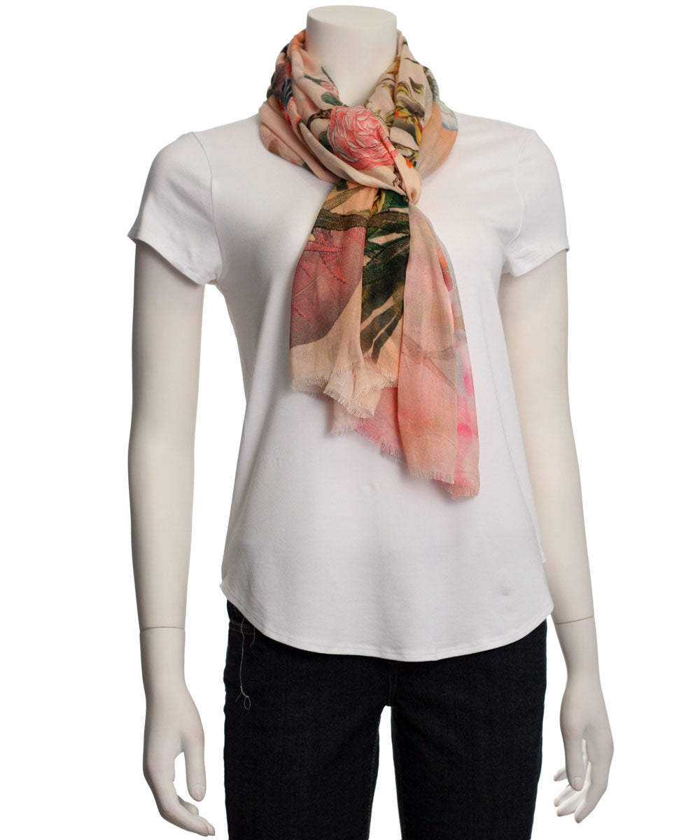 Tolani Digital Birds Scarf