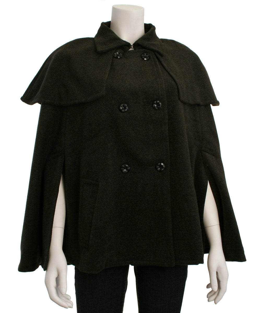 Renee C Double Breasted Cape
