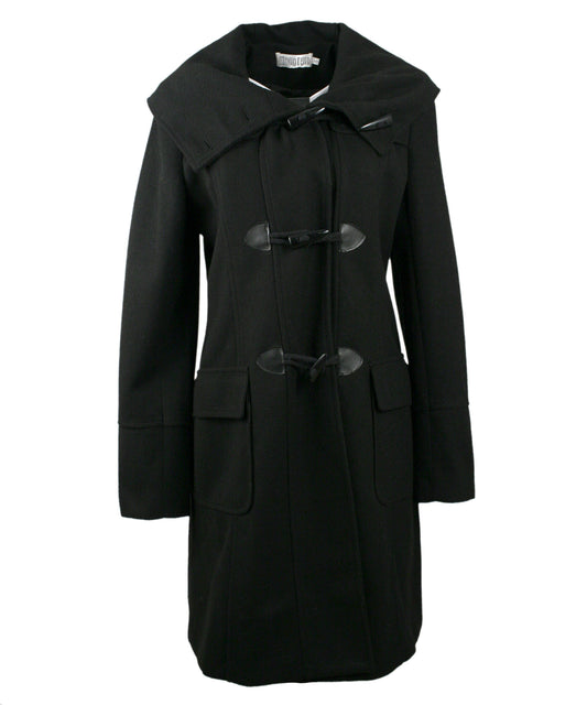 Monoreno Hooded Toggle Button Coat