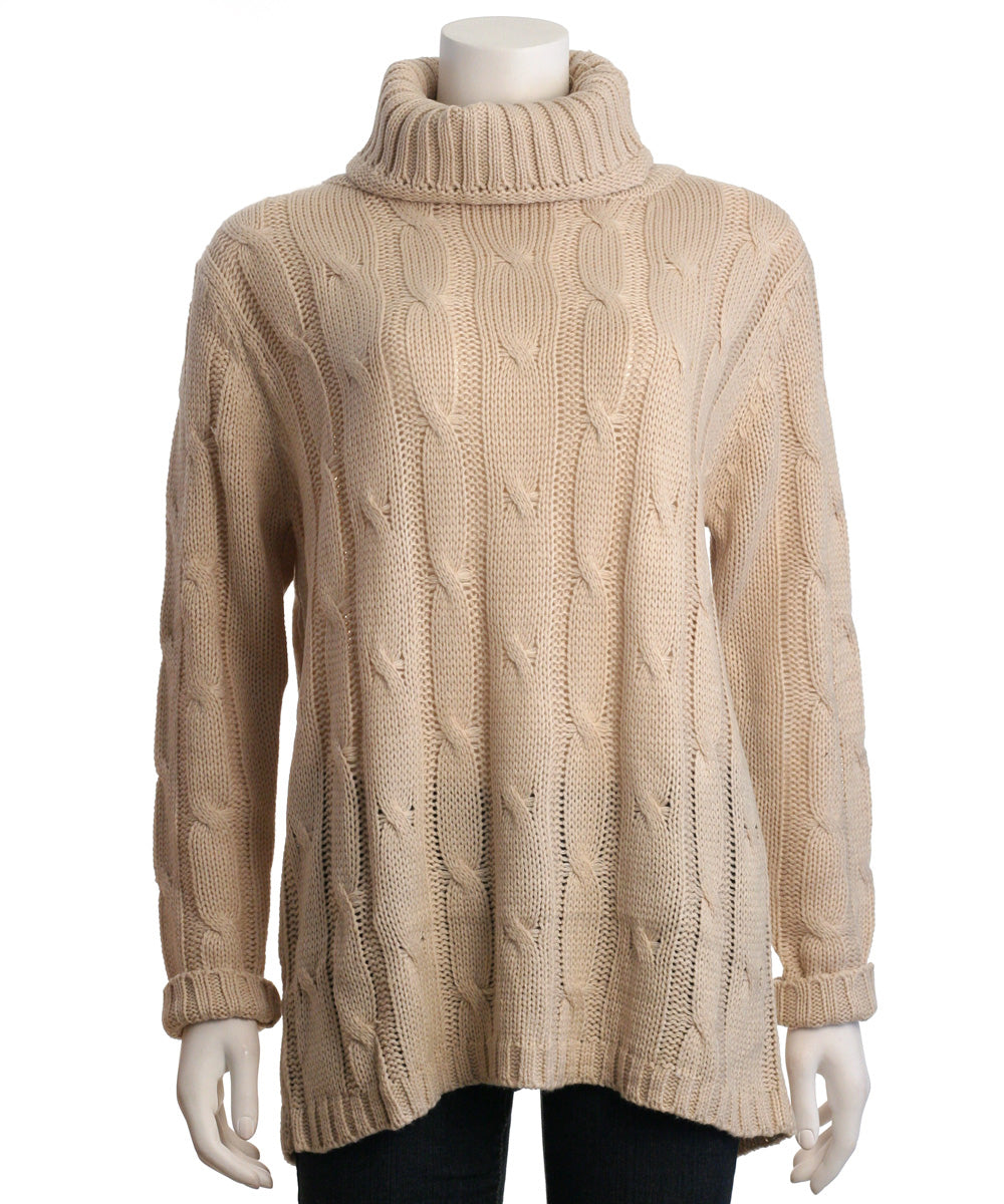 Hyfve Oversized Ribbed Turtleneck Sweater Large