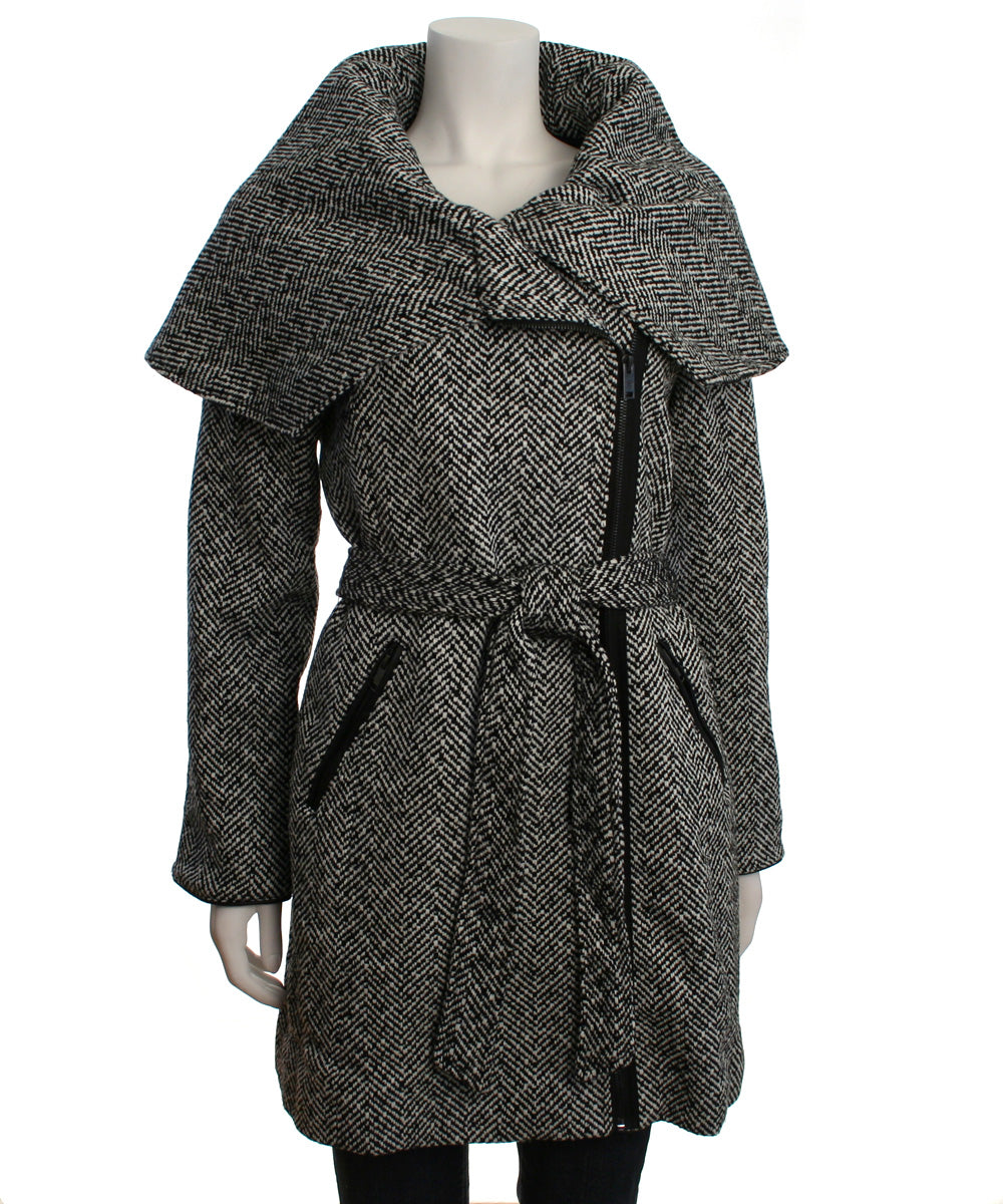 Mo-Ka Asymmetrical Shawl Collar Coat