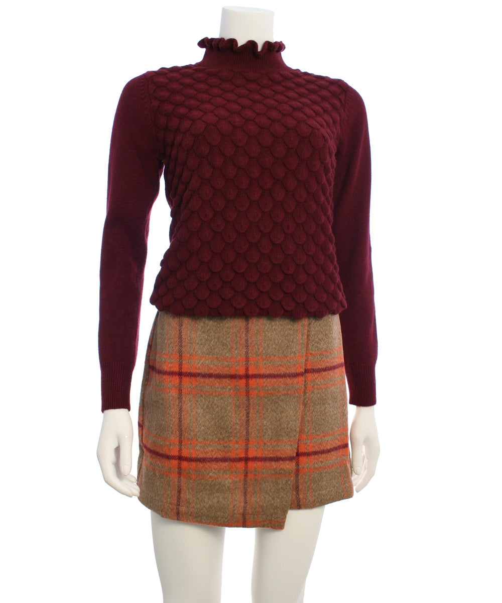 HYFVE Plaid Mini Overlay Skirt