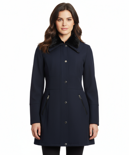 Jessica Simpson Soft Shell Coat, Navy