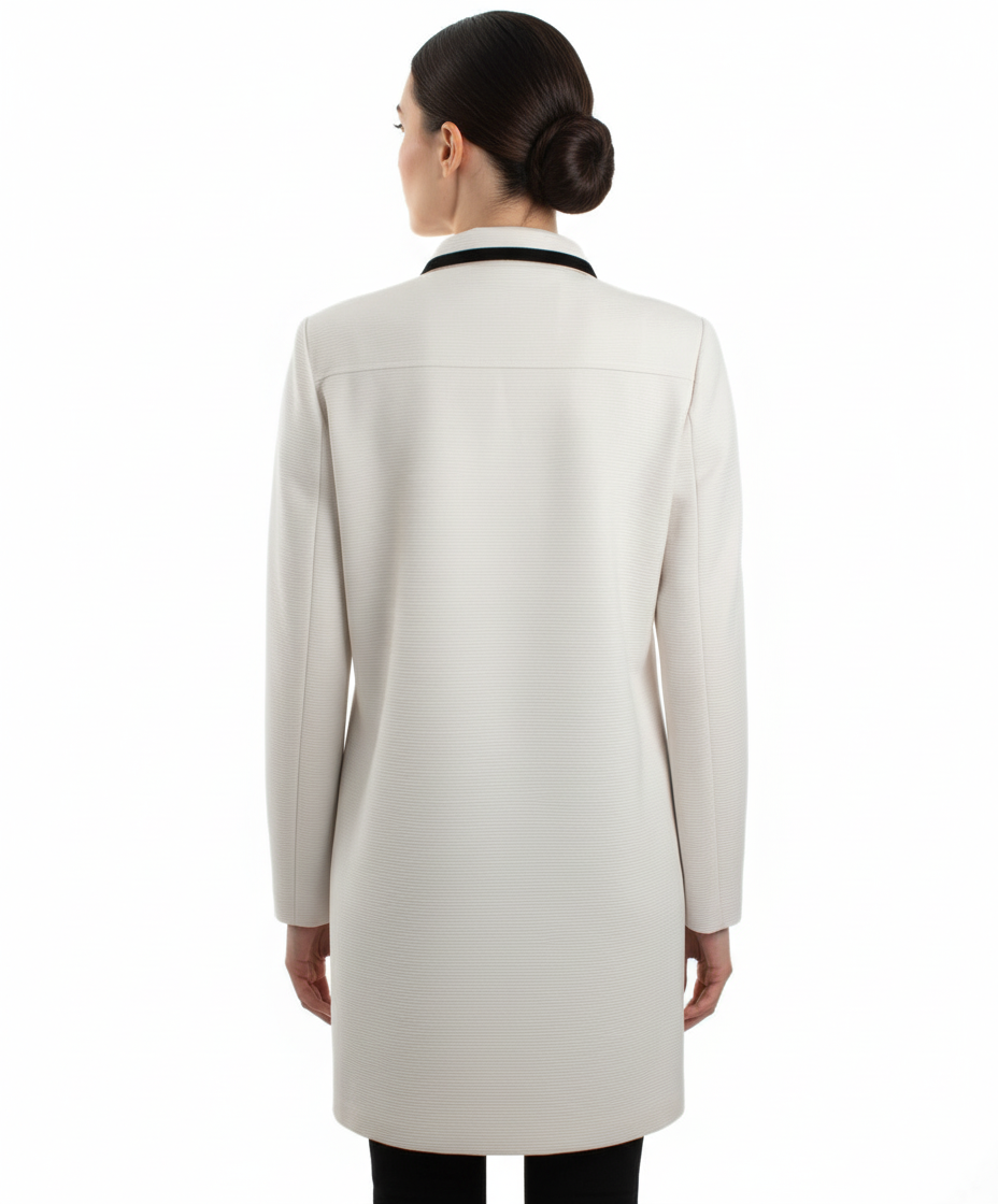 Lucy Paris Double Breasted Textured Trench Coat