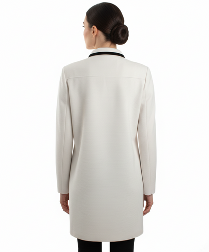 Lucy Paris Double Breasted Textured Trench Coat