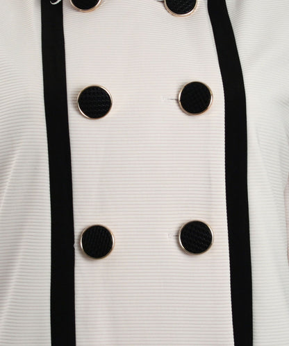 Lucy Paris Double Breasted Textured Trench Coat