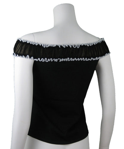 Shelly M. Couture Ruffle Off-Shoulder Top