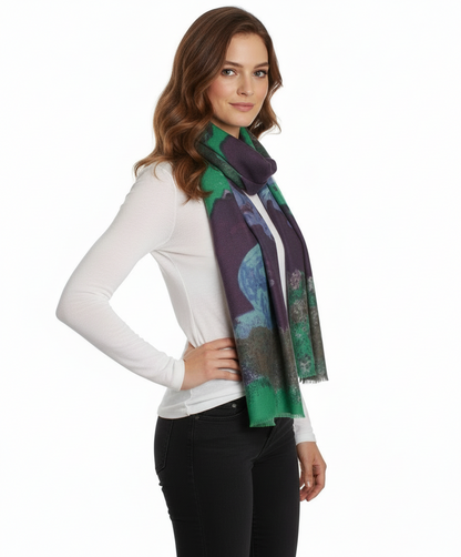 Tolani Floral Scarf (Purple)