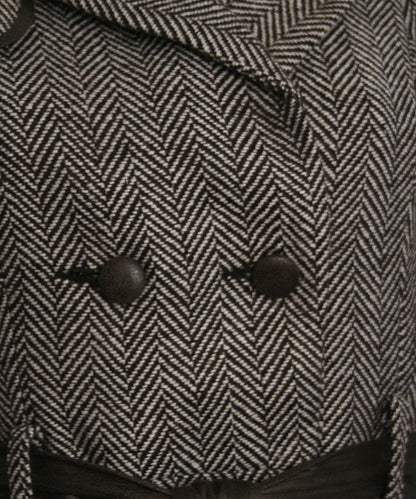 Double Zero Double Breasted A-Line Coat, Coffee