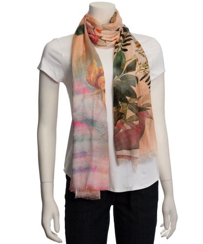 Tolani Digital Birds Scarf