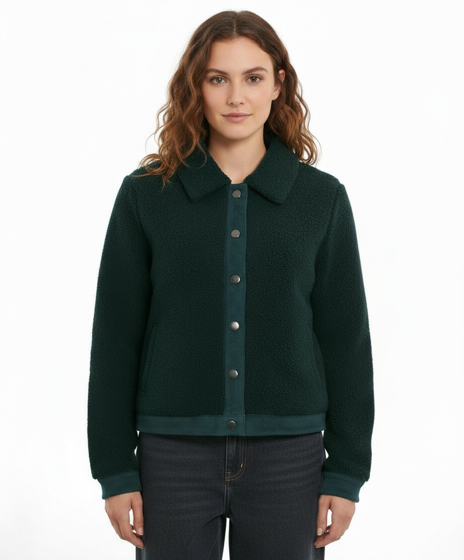 Skies Are Blue Faux Shearling Jacket