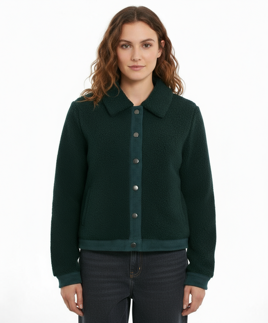 Skies Are Blue Faux Shearling Jacket