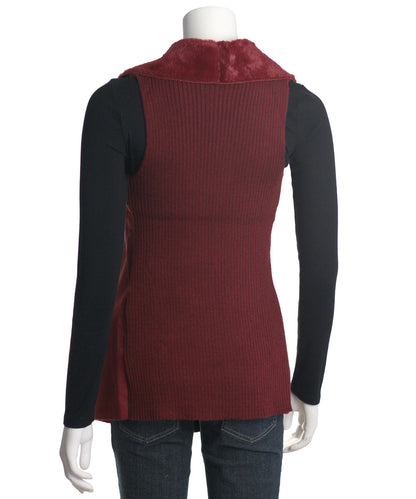OnTwelfth Faux Suede Fur Vest