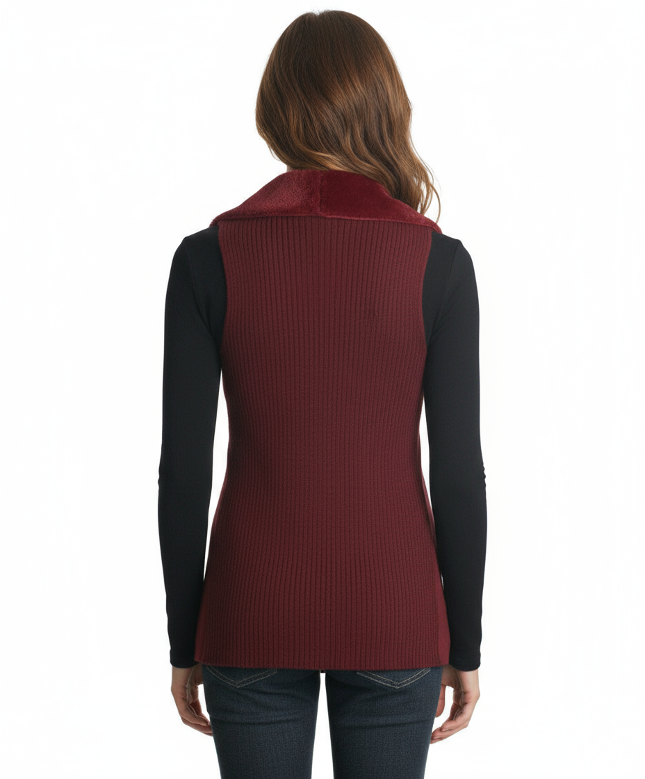 OnTwelfth Faux Suede Fur Vest