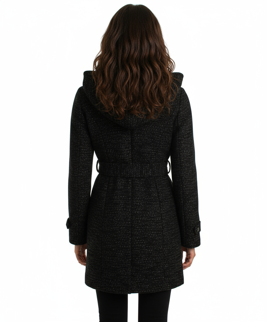 Coffeeshop Double Breasted Shawl Collar Wool Coat