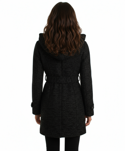 Coffeeshop Double Breasted Shawl Collar Wool Coat