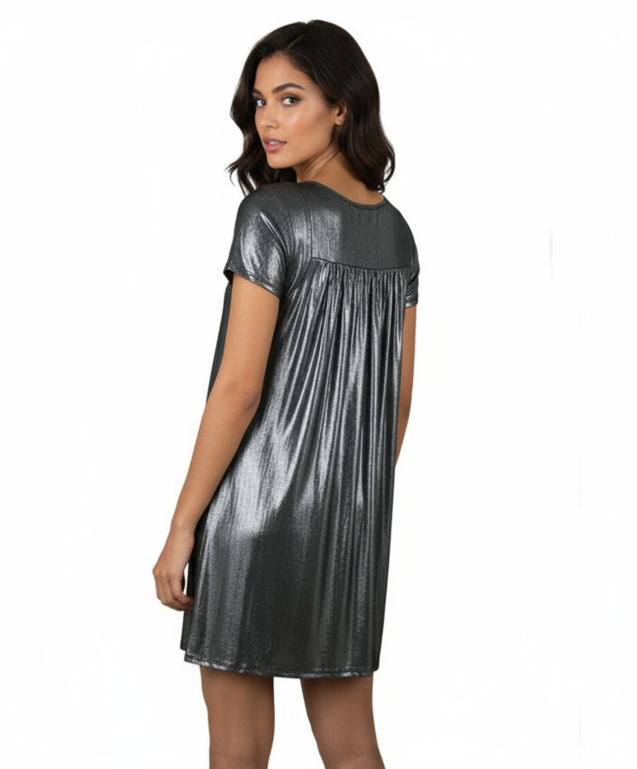 ABS by Allen Schwartz Metallic Dress