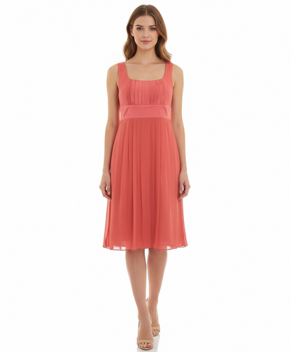 Suzi Chin Empire Waist Chiffon Dress